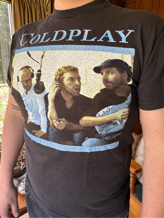 Delta Other - Vintage 2000s Coldplay Photo Tour Dates Band Tee
